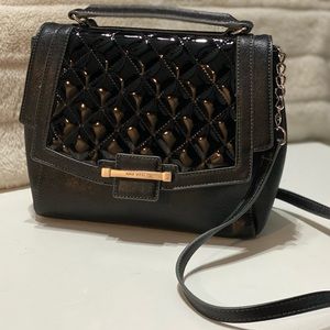 Nine West crossbody bag with tufted patent leather